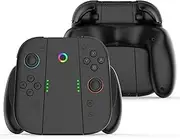 for Switch 2 Charging Grip, Magnetic Suction Charger Grip for Nintendo Switch 2 Joy-con Controllers, Comfort Ergonomic Design Controller Holder with USB Type C Cable