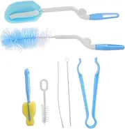 SOPOTUTU 1set Nylon Bottle Cleaning Brush Kit Sturdy Flexible Safe for Easy to Clean Bottles Essential