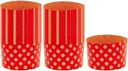 Generic 100 Pieces Paper Cupcake Baking Cups, Oil and Odorless Muffin Baking Cups for Christmas, Parties, Wedding Ceremonies, E, 13.5cmx9.5cm