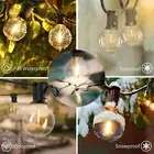 15 M Outdoor String Lights, G40 String of Bulbs with 46+4 LED Perefcto for Pa...