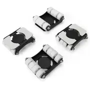 4 Pack Heavy Duty Furniture Lever 660 Lbs Load Capacity Appliance Roller Wheels Sliders As Shown