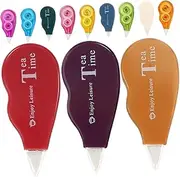 jojofuny 12Pcs Portable Correction Tape Practical Daily Eraser for Students Vintage Easy to Use for Instant Corrections School Office