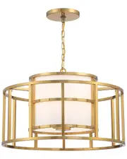 Crystorama Brian Patrick Flynn For Crystorama Hulton 5-Light Luxe Gold Chandelier