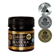 Tasmanian ORGANIC MANUKA Honey 100+ MGO 250g, B-QUAL Certified