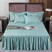 Bed Valance Skirt Soft Bed Skirt Thicken Bed Cover Skirt 150/180/200x200cm Bedspread Solid Color Bed Skirt Wrap Bed Sheet Mattress Cover