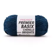 Premier Basix Chenille Brights Yarn-Midnight - 3 Pack