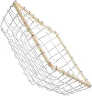 ibasenice Wire Storage Basket Durable Iron Weave Countertop Fruit and Vegetable Basket for Versatile Kitchen Organization Easy to Clean and