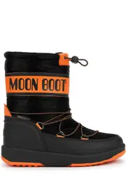 Moon Boot Kids Sport Padded Nylon Snow Boots - Black - 5KIDSWEAR 5KIDSWEAR