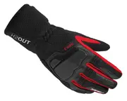 Spidi Grip 3 H2Out Ladies Motorcycle Gloves, black-red, Size 2XL for Women Black Red