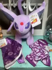 NEW Pokémon Espeon Build A Bear with sound, cape, and sleeper In Hand RTS