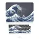 適用蘋果筆記本macbook pro air13 14 15 16寸保護殼 海浪富士山
