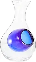 Cabilock Elegant Glass Wine Decanter with Ice Slot Fast Aeration Wine Dispenser for Enhanced Flavor and Aroma for Home Bars and Dining Experiences