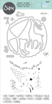 Sizzix Animal Frame Framelits Die Set with Stamps