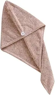 OSOLADY No Heat Damage Quick Drying Hair Cap Absorbent Towel Bamboo Material Comfortable for Men Women Travel Friendly
