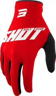 Shot Draw Burst Motocross Gloves, white-red, Size 4XL for Men White Red