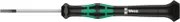 Wera 2035 Micro Slotted Precision Screwdriver, 0.40 mm Blade Thickness, 50 mm Length