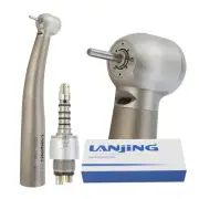 Dental LED Turbine High Speed Handpiece 6 Pin Sirona R/F Coupler 26W NSK S MAX