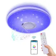 36W LED Music Ceiling Light with Bluetooth Speaker RGB LED Flush Mount Smart