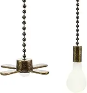 IOIUSKKU Excellent Workmanship Ceiling Fan Chain Extension for Easy Ceiling Fan Chain Extenders Metal Light Pull Chain, Bronze