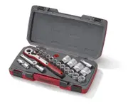 Teng T1221-6 - Socket Set - 1/2" Drive 21 Piece Metric 6 Point