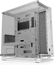 Core P3 Pro Snow E-ATX Tempered Glass Mid Tower Gaming Computer Chassis, Open Fr
