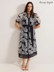 Phase Eight Blue Skylar Midi Dress (F41869) | $321