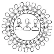 50PCS Swivel Clasps Lanyard Snap Hooks, Premium Key Chain Clip Hook Lobster