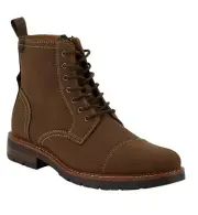 Dockers Mens Rawls Rugged Lace-up Vegan Leather Lugged Sole Cap Toe Boot Size 10