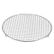 Round Cooking Rack 12-inch Stainless Steel Cross Wire Barbecue Grill with Legs