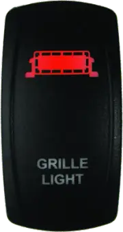DragonFire Racing Lighted Switch Grill For Light On/Off Red