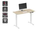 Ergolux Electric Standing Desk 120 x 60cm (Oak / White)