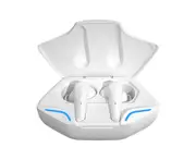 X15Pro Bluetooth-compatible Earphones In-ear Noise Reduction Colorful Breathing Light Wireless Headset E-sport Game Earbuds for Running -White