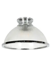 Alfred 1 Light Batten Fix in Chrome/Glass