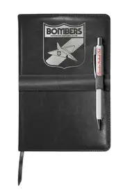 Essendon Bombers AFL Heritage Logo Notebook with Pen Strap Gift Set