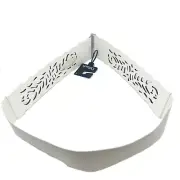 Dillard's Fashion White Elastic Waistband Women Belt Hip Waist Hook Buckle ML