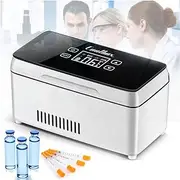 Portable Insulin and Medication Fridge, LED Display Medicine Refrigerator Drug Reefer 2-8°C for Travel Car Medicine Refrigerator, Battery Working 8 Hours,Withoutbattery