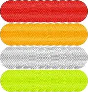 40Pcs Round Reflective Tape Bike Reflectors Warning Reflective Tape Car Bumper Reflective Stickers Night Waterproof Reflector Sticker for Bicycles Motorcycles Clothing