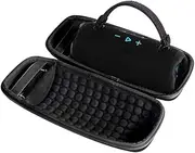 XBERSTAR Speaker Case for JBL Charge 6 Bluetooth Speaker Carrying Case Travel Storage Bag (All Black)
