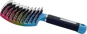 Castaic Boar Bristle Hairbrush,Comfortable Detangling Brush Getting Knots Out without Pain,Vented and Curved Hair Brush for Women Men Kids (Gradient)