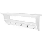Wooden Wall Mount Hooks Hallway Floating Coat Towel Shelf Rack Bracket Decor DIY