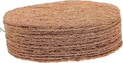 CIYODO 12pcs Fiber Liner for Hanging Baskets Breathable Coconut Coir Basket Liners for Garden Planting Decoration Replacement for Flower Pots