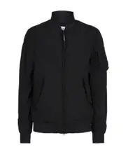 zip-up lightweight jacket 52,54 Black
