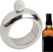 Stainless Steel Bracelet Hip Flask - Bracelet Bangle Wrist Hip Flask 3.5 Oz,Creative Stainless Steel Bracelet Bangle Wrist Hip Flask for Club, Music Festivals, Parties, Whiske Pochy