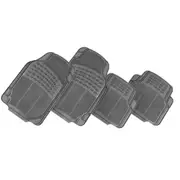 Thunder 4-Piece Car Mat - Grey [Rubber]