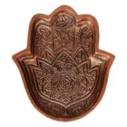 Crystal Wonderland Copper Hamsa Hand Aluminium Bowl