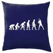 Evolution of Man Baseball - Cushion - Base Ball Player Bat Love