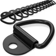 12PCS V Ring Tie down Anchors 2" Diameter Steel Tie down V-Ring Bolt on Trailer