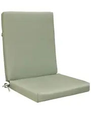Outdoor Decor by Commonwealth Outdoor Solid Olefin Textured High Back Cushion