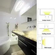 Linear Recessed Mount Striplight T5 28w in White/Grey Superlux Lighting - LIND-28R