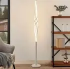 60’ Spiral Floor Lamp Modern Floor Lamps 34W Dimmable LED 3 Color Temperatures